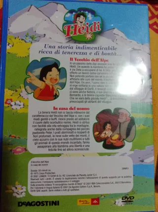 Set 5 DVD Cartoni Animati Heidi e Remi