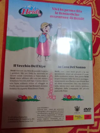 Set 5 DVD Cartoni Animati Heidi e Remi