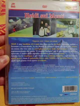 Set 5 DVD Cartoni Animati Heidi e Remi