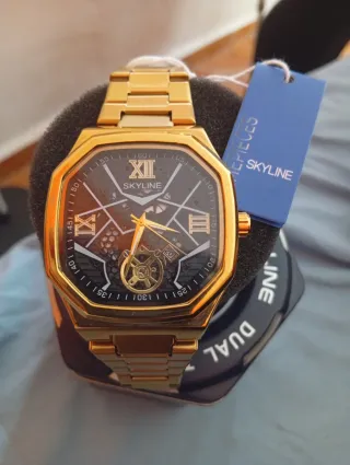Reloj SKYLINE Acero Inoxidable Dorado