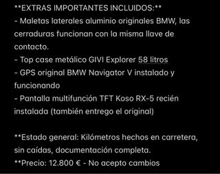 BMW R1200GS Adv 2015. Único propietario. 87750 kms