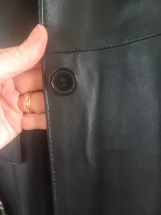 Cappotto Vera Pelle Nero