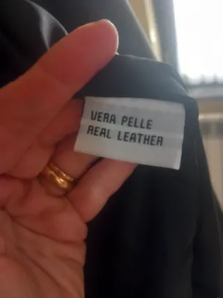 Cappotto Vera Pelle Nero