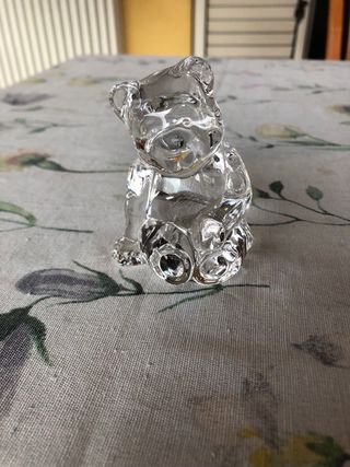 Orsetto in cristallo trasparente