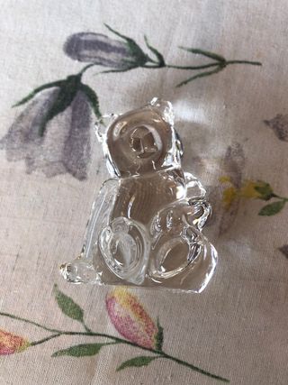 Orsetto in cristallo trasparente