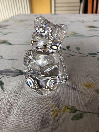 Orsetto in cristallo trasparente