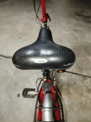 Bicicleta Plegable Monty Roja y Plata