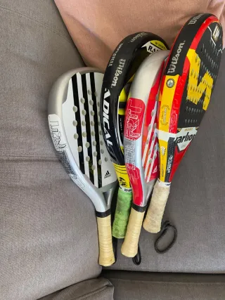 Lote 4 Palas de Pádel Adidas, Varlion y Siux