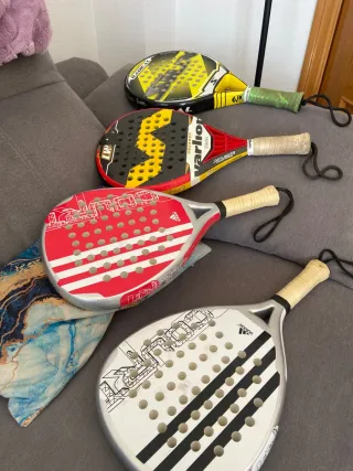 Lote 4 Palas de Pádel Adidas, Varlion y Siux