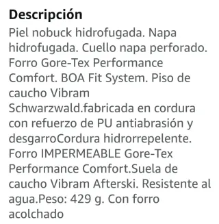 Botas de montaña o trabajo Chiruca  Gore-Tex 43