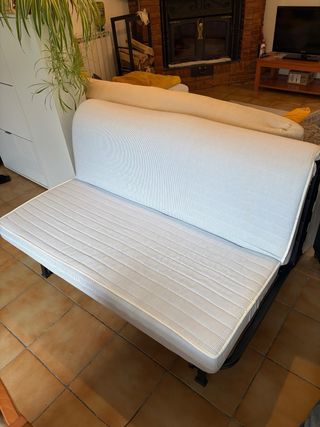 Sofá Cama Ikea 2 Plazas Tela Azul