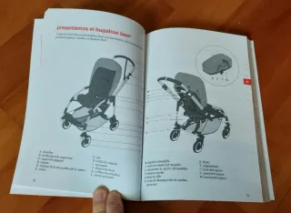 Carrito Bugaboo Bee gris con saco nido