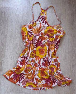 Top Bershka floreale vintage Y2K