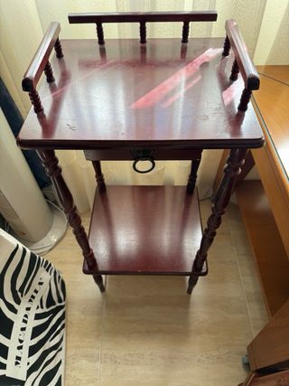 Mueble auxiliar madera con cajón