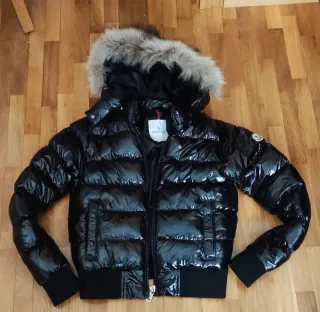 Plumífero Moncler Negro Brillante