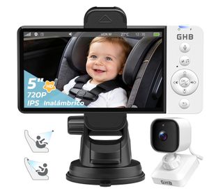 Cámara GHB vigilabebés coche con pantalla de 5''