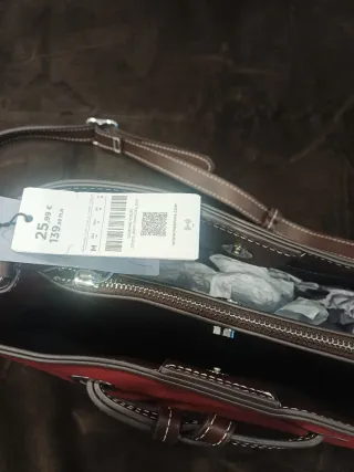 Bolso Parfois burdeos y Marrón