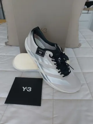 Adidas Y-3 Adios 9 Scarpe da Corsa Grigio/Bianco