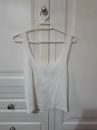 Camiseta sin tirantes H&M blanca
