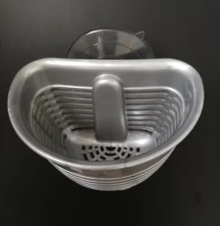 Cubo Basura Cocina + Soporte Estropajo Gris NUEVO