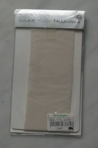 Lote 4 Medias y Panties Nylon Beige