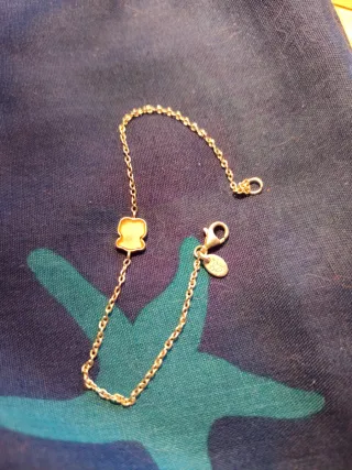 Pulsera Tous Oso Dorada y Plateada