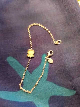 Pulsera Tous Oso Dorada y Plateada