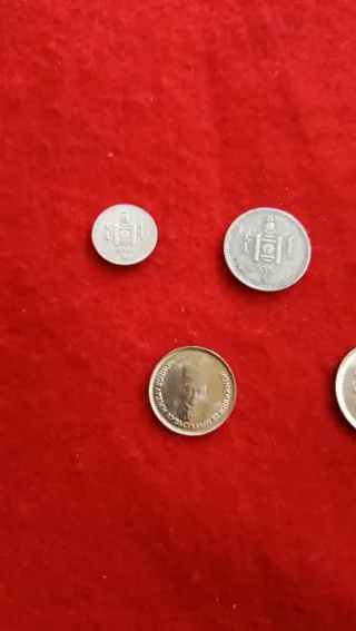 Lote 5 monedas Mongolia
