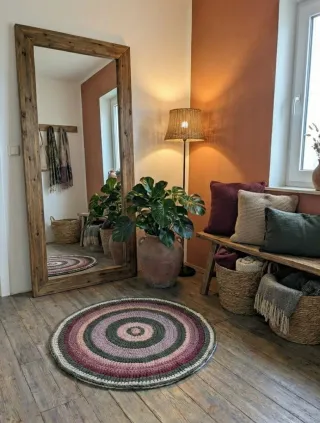 Alfombra Trapillo Hecha a Mano 100cm