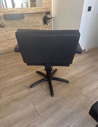 Sillón peluquería hidráulico negro