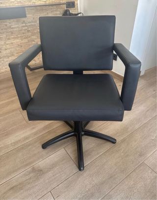Sillón peluquería hidráulico negro