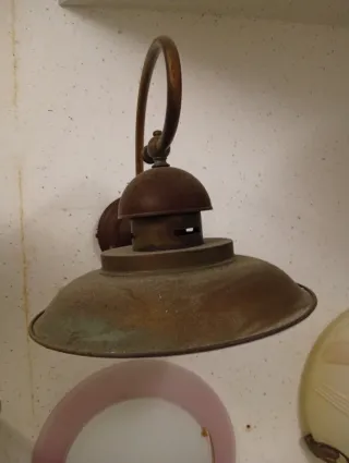 Coppia lampade parete in rame Falb