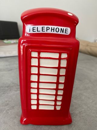 Salvadanaio cabina telefonica rossa