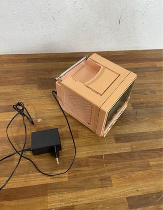 Precioso mini televisor Irradio vintage, rosa