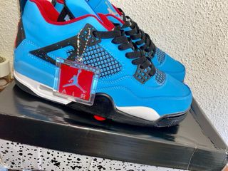 Zapatillas Jordan Air 4 Azul y Rojo