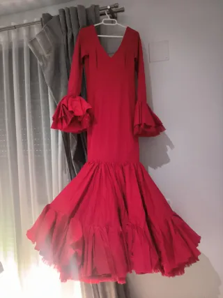 Traje Flamenca Rojo Talla 36