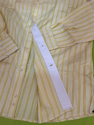 Camicia 7 Camicie Slim a righe gialle