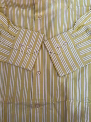 Camicia 7 Camicie Slim a righe gialle