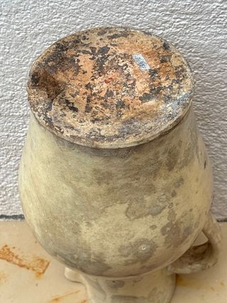 Jarra cerámica antigua vidriada