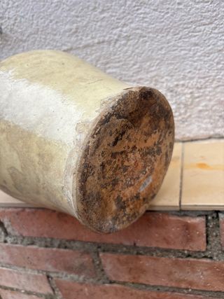 Jarra cerámica antigua vidriada