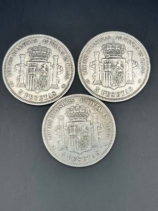 3 duros de Plata