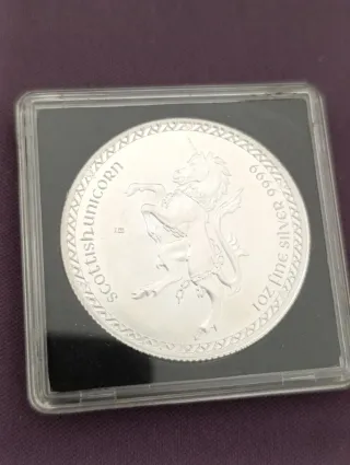Onza Plata Unicornio Escocés 9999