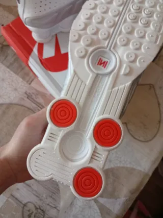 Zapatillas Nike Blancas y Plateadas