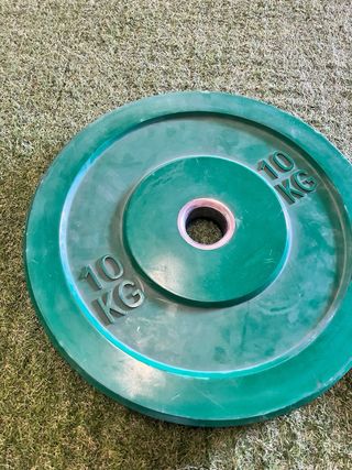 2 Discos de Pesas Verdes 10kg