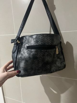 Bolso Tous Negro y Plateado