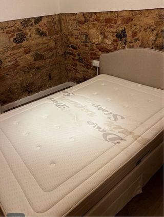 Cama Matrimonio Tapizada 140x190 Desenfundable