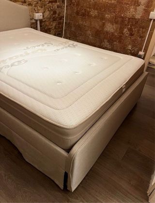 Cama Matrimonio Tapizada 140x190 Desenfundable