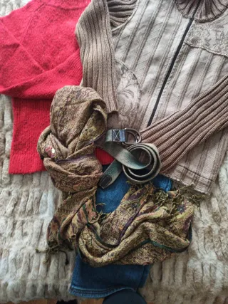 Lote AD, jerséi, chaqueta Adolfo Domínguez, tejano