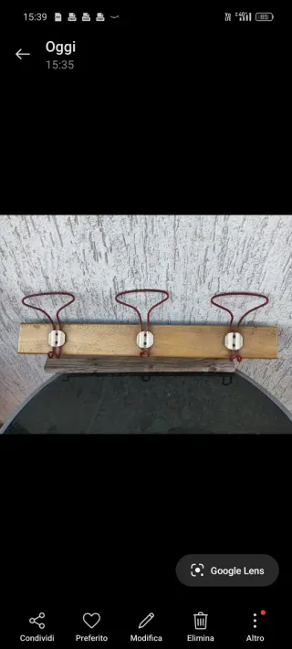 Appendiabiti vintage legno anni '60