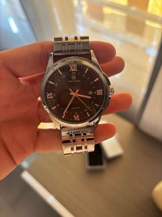 Reloj Pablo Raez Plata y Azul marino